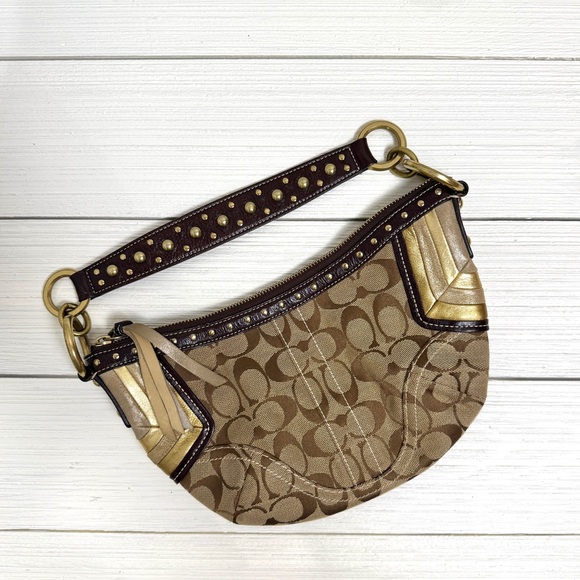 Coach Vintage Brown and Gold SoHo Women's Bag - Picture 1 of 3